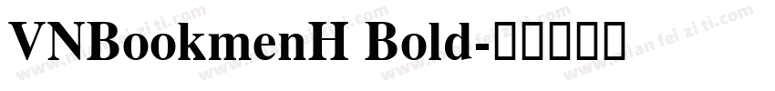 VNBookmenH Bold字体转换